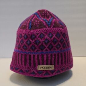Columbia Women's Knit Beanie - Pink and Blue